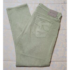 Adriano Goldschmied AG  Everett Slim Straight Mens 38x31.5 Green Pants Jeans
